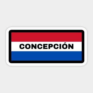 Concepción City in Paraguay Flag Colors Sticker